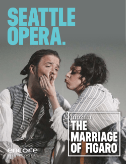The Marriage of Figaro at Seattle Opera