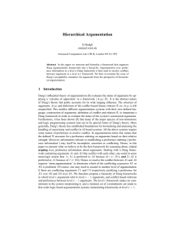 Hierarchical Argumentation