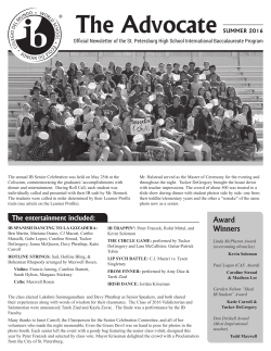 Summer 2016 - Pinellas County Schools