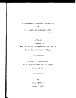 A COMPARATIVE ANALYSIS OF ARCHETYPES IN T. S. ELIOT