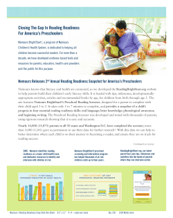 2 nd Annual Reading Readiness Snapshot