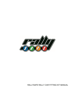 RALLYSAFE RALLY CAR FITTING KIT MANUAL