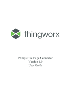 Philips Hue Edge Connector SetupGuide v1.0