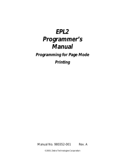 EPL2 Programmer`s Manual