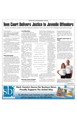Teen Court Delivers Justice to Juvenile Offenders