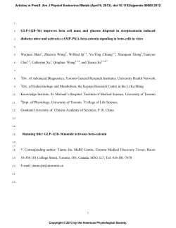 GLP-1(28&ndash;36) - American Journal of Physiology