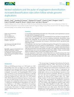 Nested radiations and the pulse of angiosperm diversification