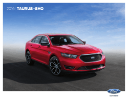 2016 Ford Taurus Brochure