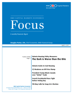 Focus - BMO Economics