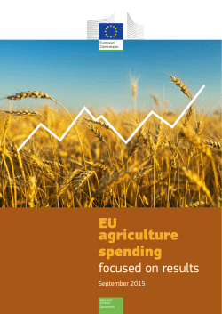 EU agriculture spending - European Commission