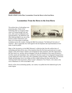 Motive Power notes/ ideas