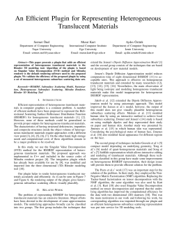 An Efficient Plugin for Representing Heterogeneous Translucent