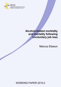 Alcohol-related morbidity and mortality following involuntary