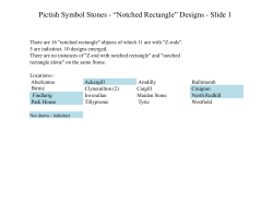 Pictish Symbol Stones - “Notched Rectangle” Designs