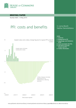 PFI: costs and benefits