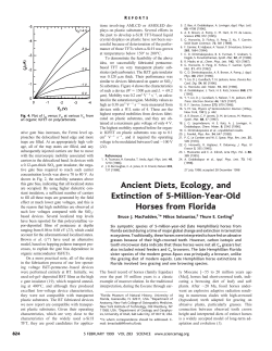 Ancient Diets, Ecology, and Extinction of 5-Million-Year