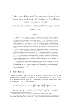 On Fibonacci Polynomial Expressions for Sums of mth