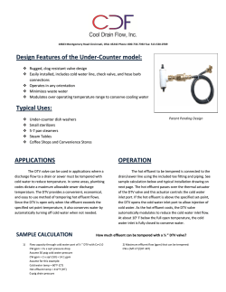 Design Features of the Under-Counter model