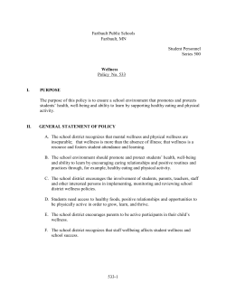 Wellness Policy - Faribault Public Schools