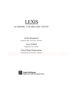 Lexis Academic Vocabulary Study for Esl Students - ielts