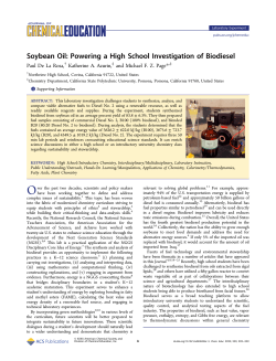Soybean Oil: Powering a High School