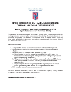 nfhs guidelines on handling contests during lightning