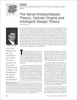 The Serial Endosymbiosis Theory: Cellular Origins