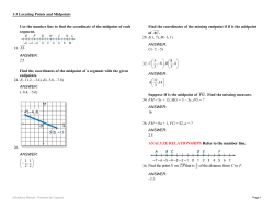 ANALYZE RELATIONSHIPS Refer to the number line. 38. Find the