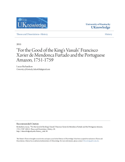 "For the Good of the King`s Vassals" Francisco Xavier