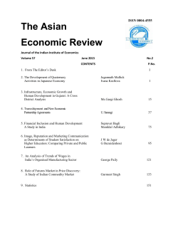 June 2015 - Indian Institute Of Economics