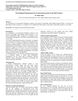 66 Chronological background of test and measurement in the field of