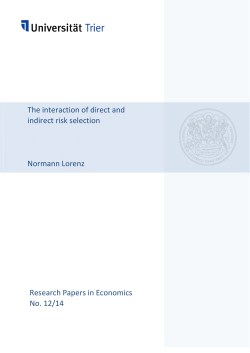 The interaction of direct and indirect risk selection