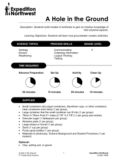 A Hole in the Ground