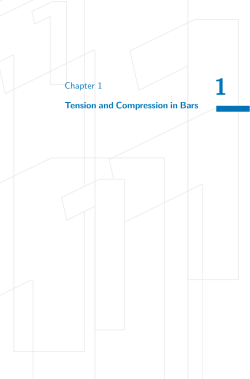 Chapter 1 Tension and Compression in Bars
