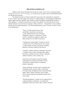 THE SUNDAY CLOSING LAW