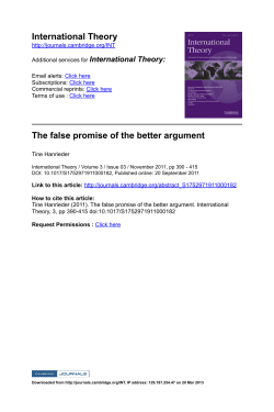 The false promise of the better argument