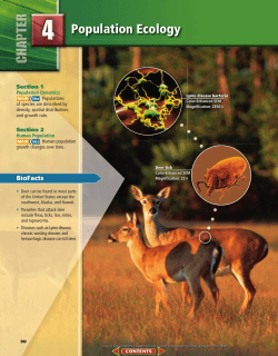 Chapter 4: Population Ecology - Bellbrook