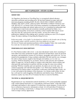 art napoleon- study guide