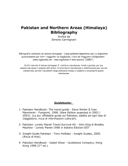 Pakistan and Northern Areas\222 Bibliography