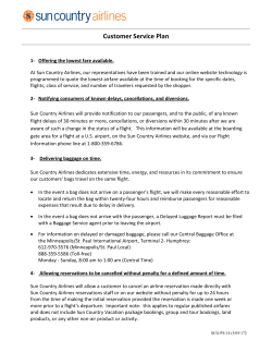 Customer Service Plan