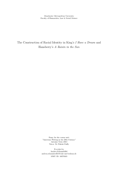 The Construction of Racial Identity in King`s I Have a Dream and