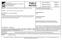 public notice - TacomaPermits.org