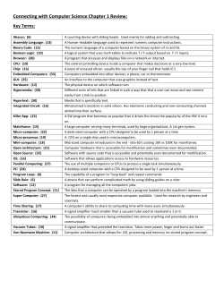 Connecting with Computer Science Chapter 1 Review