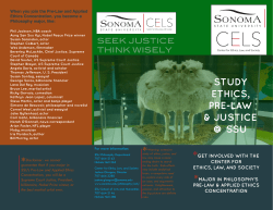 When you join the Pre-Law and Applied Ethics