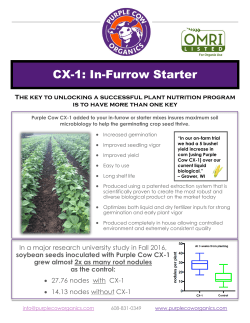 CX-1: In-Furrow Starter
