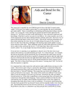 Aids and Bend for the Canter