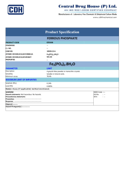 Fe3(PO4)2.8H2O - CDH Fine Chemicals