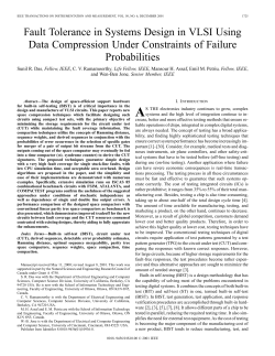 Fault tolerance in systems design in VLSI using data compression