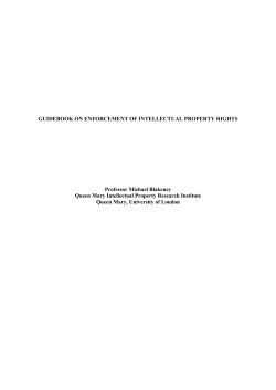 Guidebook on enforcement of intellectual property rights
