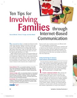 Ten Tips for Involving Families